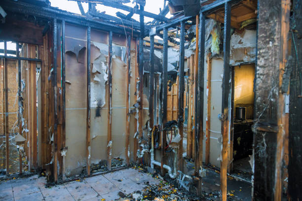 Professional Fire Damage Removal technician working in Pittstown, NJ